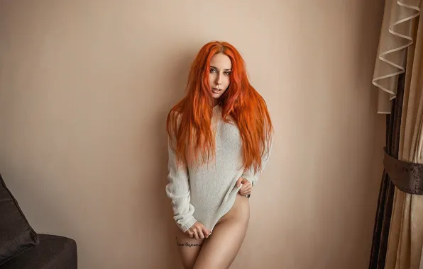 Picture wall, redhead, look, A Diakov George