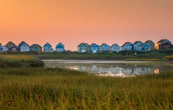 England, Mudeford, Beach Huts, Christchurch District