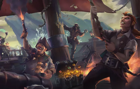 Sword, game, pirate, hat, ken, tatoo, blade, kaizoku