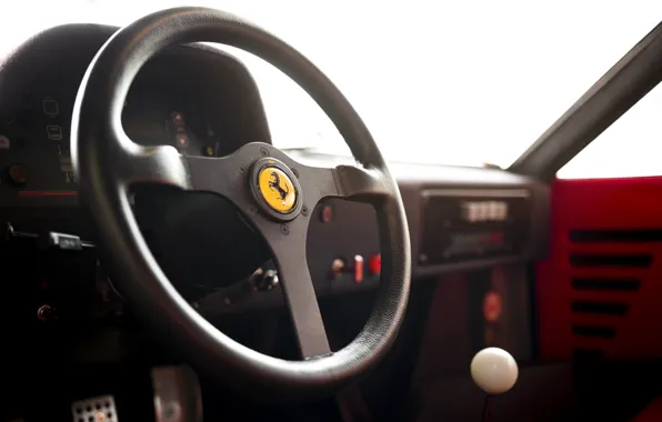 Picture Ferrari, F40, steering wheel, Ferrari F40 LM by Michelotto