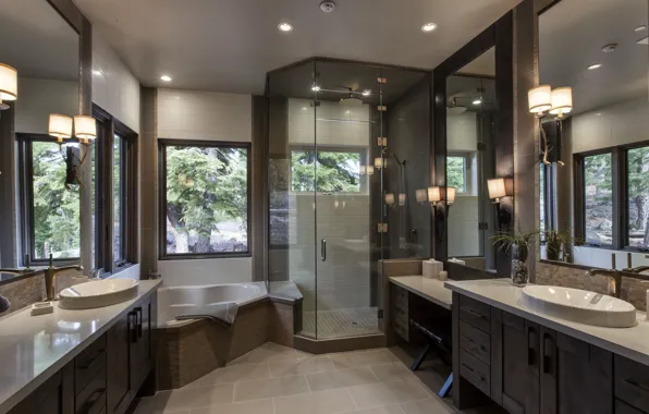 Design, lamp, interior, mirror, window, bathroom