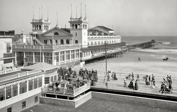 Picture sea, retro, shore, FL, pierce, USA, 1902-the year