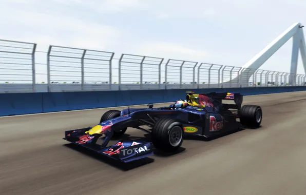 Picture bridge, the car, red bull rb6