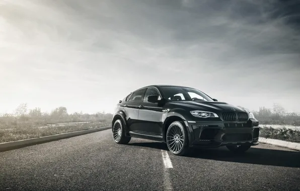 Car, bmw, light, black, hamann, tuning, BMW X6M