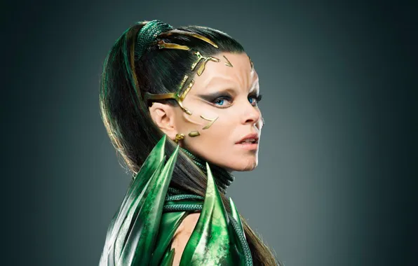 Green, cinema, girl, woman, movie, film, Power Rangers, 2017