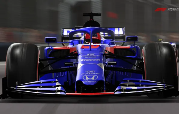 Track, racing car, F1 2019, Scuderia Toro Rosso STR14