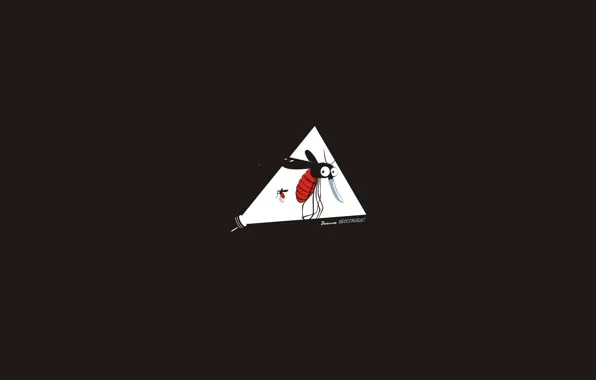 Picture stars, night, vector, art, the mosquito, aggravation