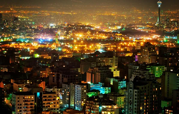 Picture night, night, Iran, Iran, Tehran, Tehran