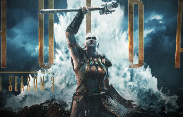 Water, rain, the game, armor, hammer, game, For Honor, For The Honor