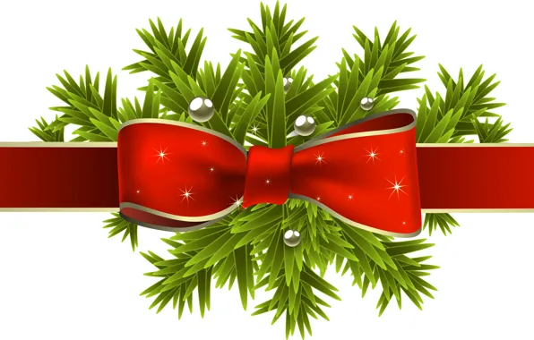 Picture new year, tape, bow