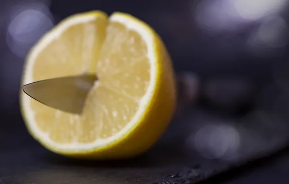 Picture macro, lemon, knife