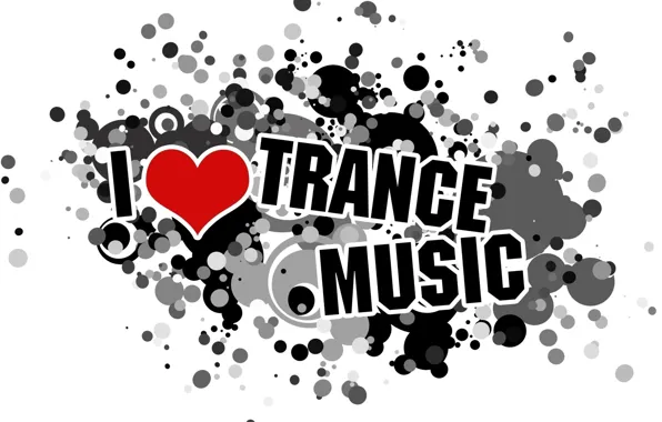 Picture heart, music, trance, love trance