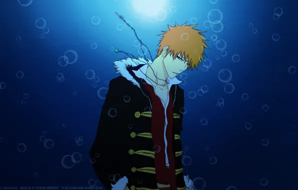 Picture anime, art, bleach, Ichigo Kurosaki, bleach, Kurosaki Ichigo