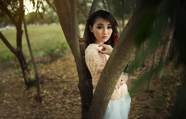 Look, portrait, Oriental girl