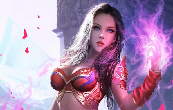 Picture look, girl, Valkyrie