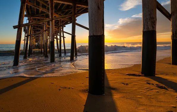 Picture california, balboa pier, newport beach