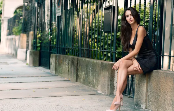 Look, sexy, model, hair, brunette, beauty, Nicole, figures