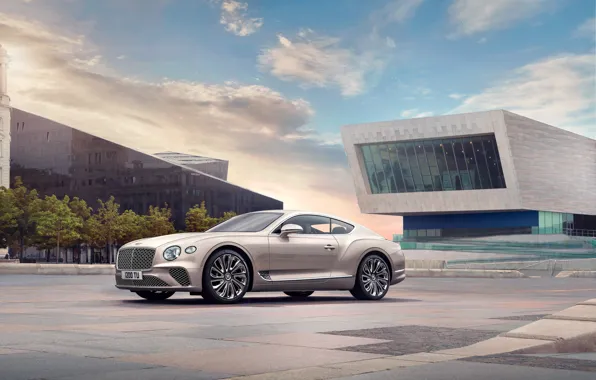 Bentley, Continental GT, White, Mulliner