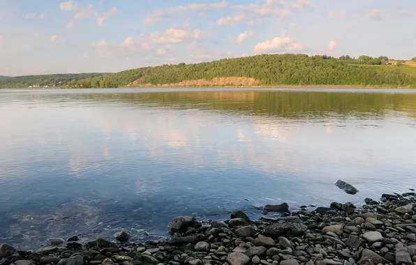 Picture water, lake, shore, Stones