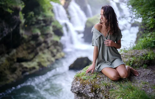Picture girl, nature, Nina