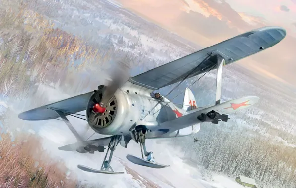 Seagull, -153, THE SOVIET AIR FORCE, OKB Polikarpov, Soviet piston fighter, winter version