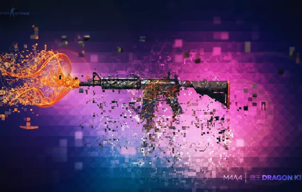 Picture weapons, background, Weapons, Gun, rifle, assault, Steam, Skin