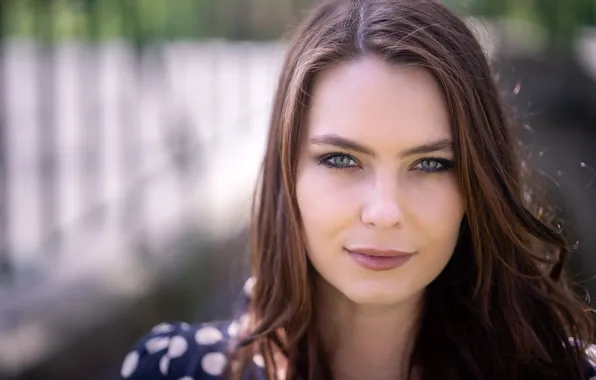 Picture look, close-up, model, portrait, makeup, hairstyle, Sarah, brown hair