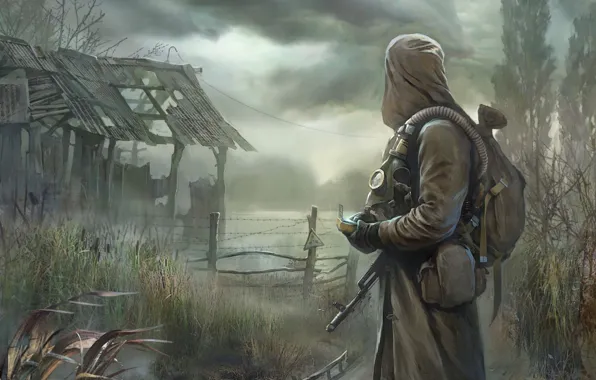 Weapons, swamp, the ruins, weapons, S.T.A.L.K.E.R, debris, swamp, S. t..by.k.in.r clear sky