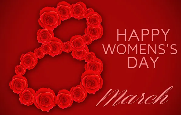 Picture holiday, roses, spring, March 8, flowers, Women's Day