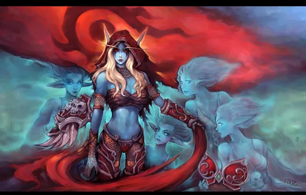 World of Warcraft, warcraft, wow, art, Sylvanas Windrunner, Sylvanas