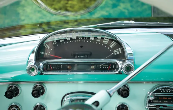 Ford, retro cars, 1955, Fairlane, Crown, Victoria, Skyliner, retro cars