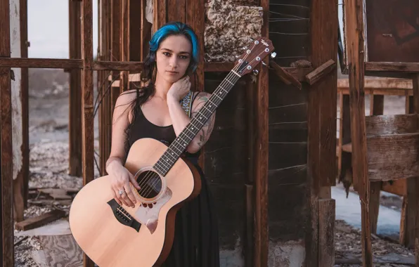 Girl, guitar, Heather Nation