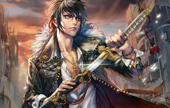 The game, sword, art, guy, furyou michi gang, ospi