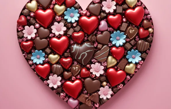 Love, flowers, holiday, heart, heart, hearts, heart, Valentine's Day
