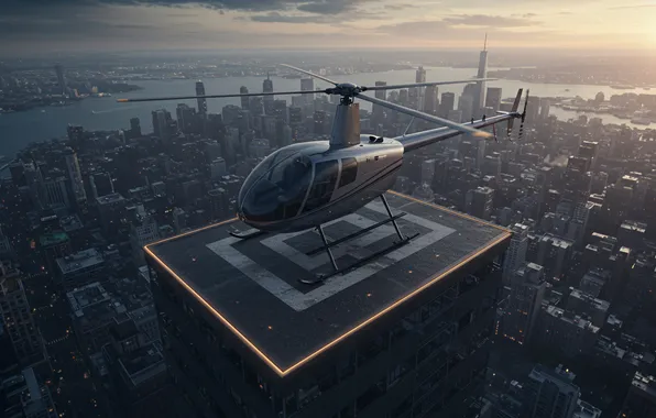 Flight, aviation, technique, helicopter, AI art, neural network