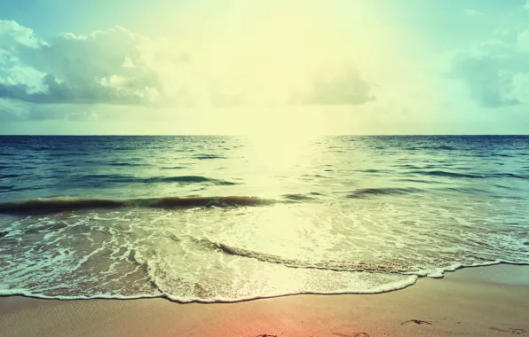 Picture sand, sea, beach, sunset, shore, beach, sea, sunset