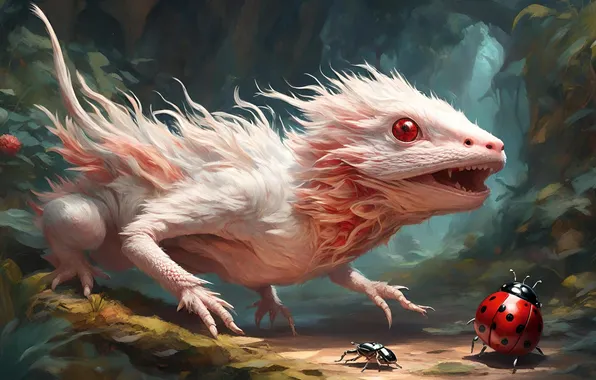 Forest, being, fantasy, bugs