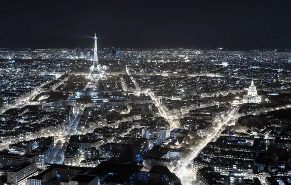 Picture night, the city, Paris