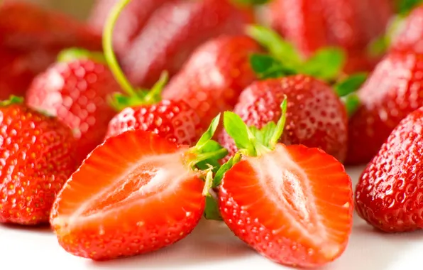 Picture macro, berries, strawberry, berry