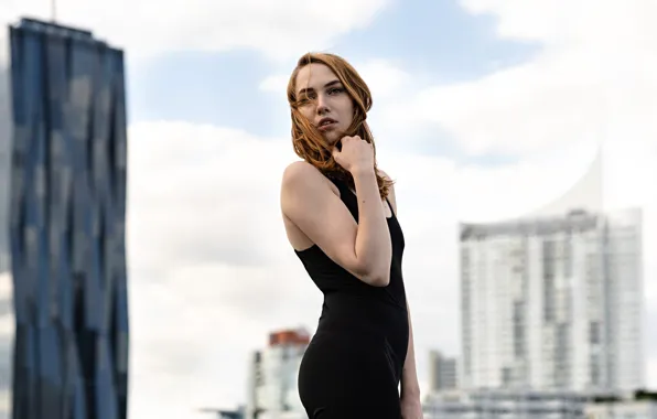 Picture the sky, look, pose, background, model, portrait, home, makeup