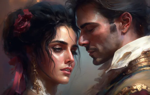 Girl, love, passion, woman, pair, male, strokes, beloved
