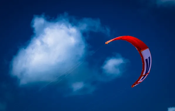 Picture the sky, clouds, kite