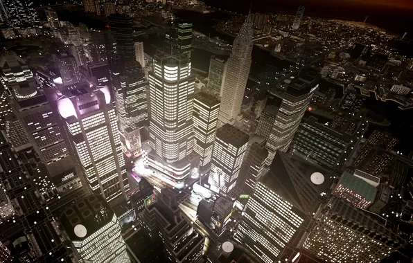 Picture night, the city, new York, gta, Grand Theft Auto IV