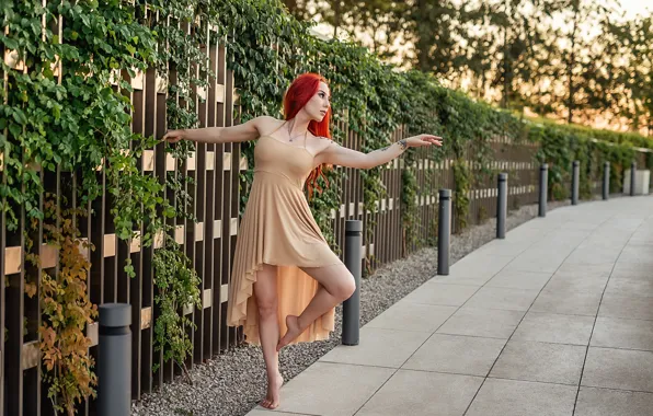 Picture model, pretty, dance, redhead, A Diakov George