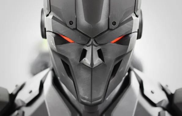 Picture robot, helmet, cyborg