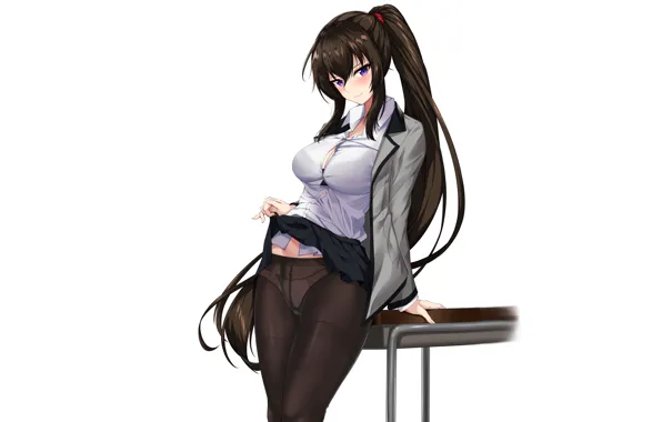 Girl, sexy, panties, anime, stockings, pretty, babe, posing