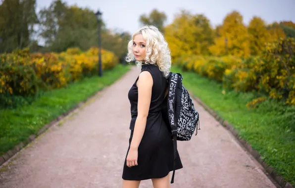 Look, girl, dress, satchel, Olesya