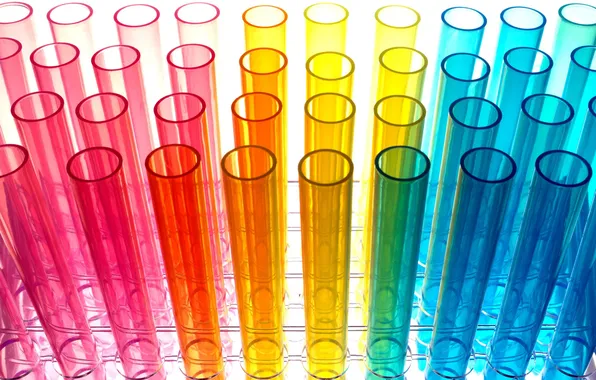 Picture colors, glass, tubes