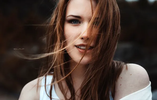 Look, face, model, hair, portrait, makeup, hairstyle, brown hair