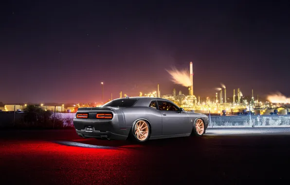 Picture Dodge, Challenger, Car, Rear, Avant Garde Wheels